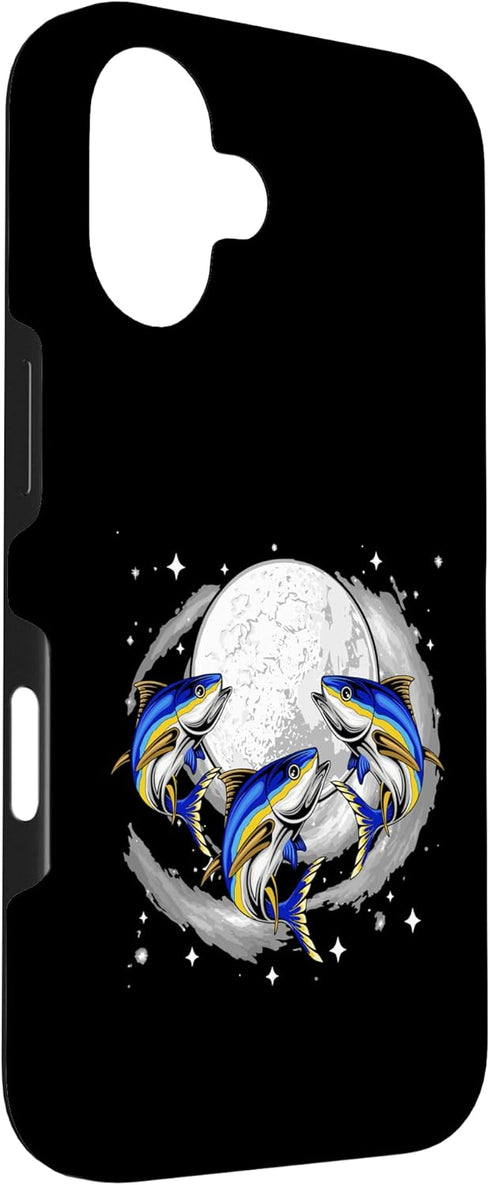 Fishing Vacations Costume 16 Three Cute Tunas Costume Moon Matching Sea Animal Lover Case for iPhone