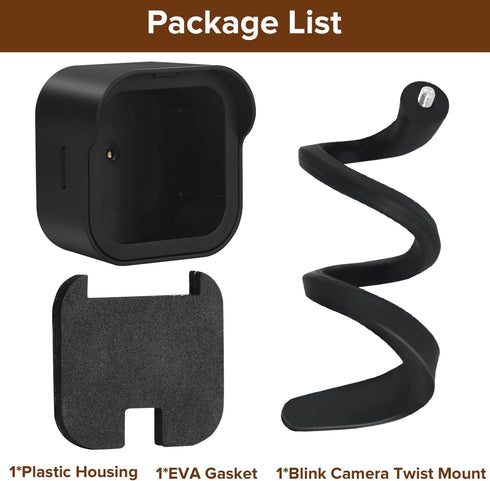 Flexible Twist Mount for Blink Outdoor 4 (4th Gen) & Blink Outdoor (3rd Gen) - Weatherproof Housing with Gooseneck