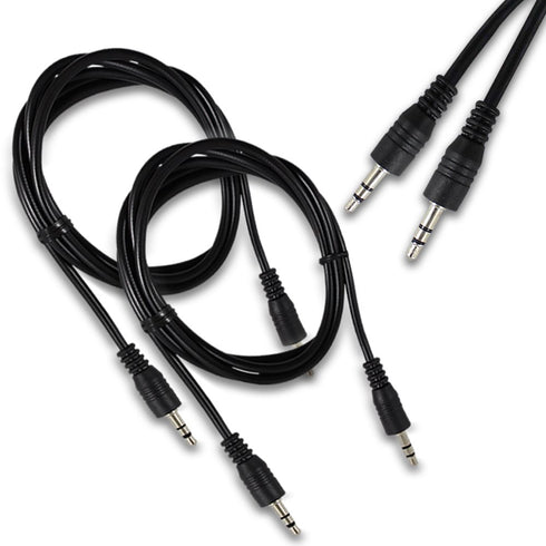 Fenzer 2 Pack AUX Cable, (6.6ft/2m, Hi-Fi Sound) 3.5mm TRS Auxiliary Audio Cable