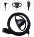 1 Pin 2.5mm D Shape Walkie Talkie Earpiece Headsets with PTT Mic for Motorola Radios Talkabout Series Two-Way Radios 2 packs