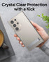 ZAGG Crystal Palace Case for Samsung Galaxy S24 Ultra - Ultra-Slim, Kickstand, 13ft Drop Resistant, Eco-Friendly, Clear