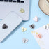 Vin Beauty 12 Pcs Heart Cell Phone Ring Holder, Metal Phone Charm Rings Adhesive Metal Phones Finger Grip Loop Stand
