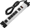 Heavy Duty Surge Protector, 6 Outlet Industrial Power Strip, 15A, Metal Power Strip with 6FT Cord, 1200 Joules ETL
