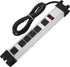 Heavy Duty Surge Protector, 6 Outlet Industrial Power Strip, 15A, Metal Power Strip with 6FT Cord, 1200 Joules ETL