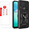 TCL 30 XE 5G Case with Magnetic Kickstand, Military-Grade Armor, Lens Protector & 2-Pack Tempered Glass - Black