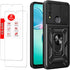 TCL 30 XE 5G Case with Magnetic Kickstand, Military-Grade Armor, Lens Protector & 2-Pack Tempered Glass - Black