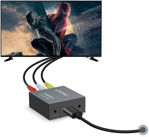UPGROW HDMI to RCA 1080p Converter Adapter for TV Stick, Roku, Chromecast, Apple TV, PC, Laptop, Xbox, DVD-Black