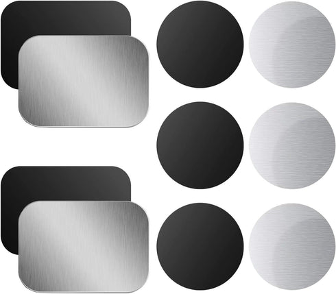 OWLKELA Mount Metal Plate for Phone Magnet Car Mount Holder with Adhesive, Universal Replacement Sticker - 10 Pack