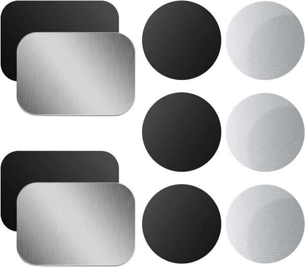 OWLKELA Mount Metal Plate for Phone Magnet Car Mount Holder with Adhesive, Universal Replacement Sticker - 10 Pack