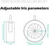 FotoAene Microscope(SK23) Microscope Adjustable Iris Aperture Diaphragm Aperture Adjustable Lens Optical Diaphragm