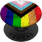 LGBT-Q Black Pride Rainbow Flag, African American BLM Gift PopSockets Swappable PopGrip
