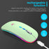 HOTLIFE Wireless Mouse - Slim Rechargeable Bluetooth Mouse, Ergonomic Design, Noiseless with USB Receiver