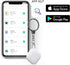 Key Finder, Bluetooth Tracker Item Locator with Key Chain for Keys Pet Wallets or Backpacks and Tablets, Batteries Include (White, 1 Pack)