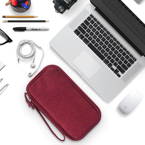 Electronic Cord Organizer Travel Case - Waterproof Pouch for Cable, Cord, USB, Charger, Phone, Power Bank
