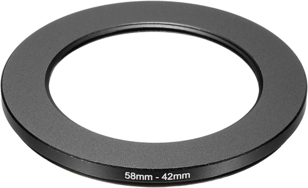 PATIKIL Step Down Ring Adapter 58mm to 42mm, Filter Step-Down Rings Camera