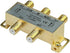 Monoprice Premium 4-Way Coax Cable Splitter, F-Type Screw, Gold Plated for Video VCR Cable TV Antenna