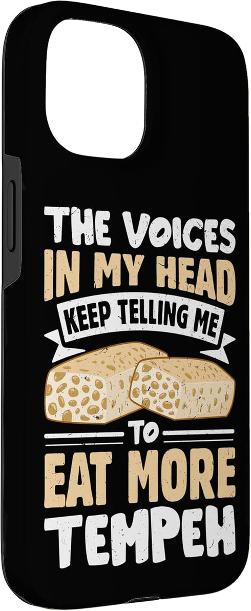 Tempeh Tofu Soy Bean Vegan Vegetarian Veggie 15 Tempeh Eater Food Lover Design For Veggie Fans Case for iPhone