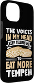 Tempeh Tofu Soy Bean Vegan Vegetarian Veggie 15 Tempeh Eater Food Lover Design For Veggie Fans Case for iPhone