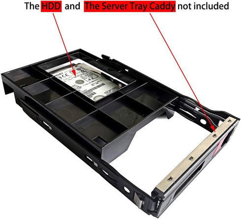 2.5" to 3.5" SSD Adapter 661914-001 - Compatible for HP SAS/SATA Tray Caddy for G8 & Gen9 Server