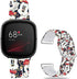 Fancy Soft Sport Silicone Cartoon Holiday Strap Bands for Fitbit Sense/Sense 2/Versa 3/Versa 4, Mouse Theme