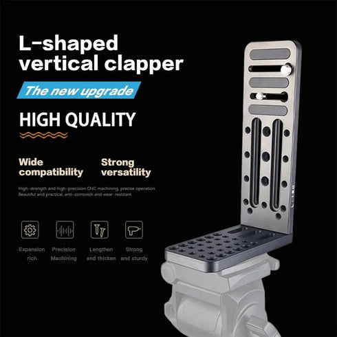 DFCINE Camera L Bracket Vertical Horizontal Switching Tripod Quick Release Plate, DSLR Camera L Vertical Clapper
