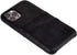 Dockem M2 Exec Wallet Case for iPhone 11 Pro, Black Synthetic Leather, 2 Credit Card Holders, Metal Plate