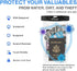 AiRunTech Waterproof Phone Case, Black 8.5" Dry Bag Compatible for iPhone 14/13/12/11, Galaxy & More - Black