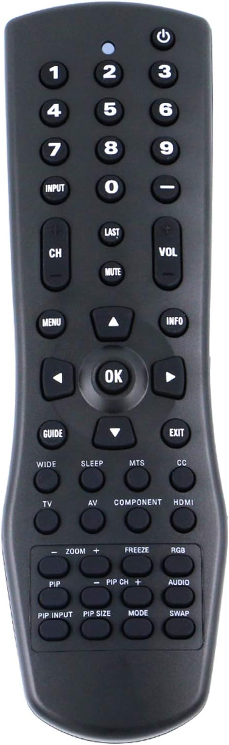 New VR1 Remote Control, Compatible with Vizio LCD LED TV Models VA22L, VA26L, VW26L, and more