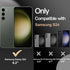 Magnetic Samsung S24 Case, Military Grade Protective Slim Translucent Matte Skin, Black