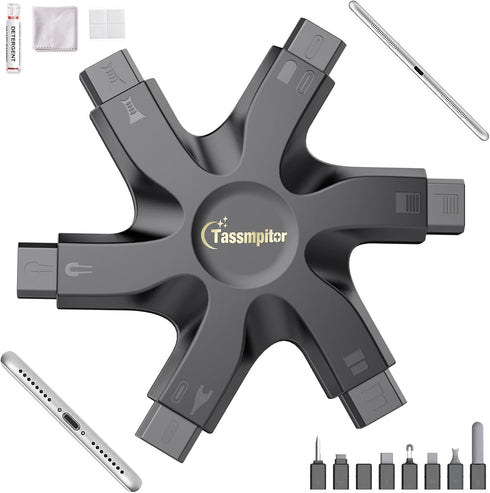 iPhone Cleaning Kit for Port Repair & Restore Tool, Snowflake Multitool for iPad Pro, Watch, Cell Phone, AirPods