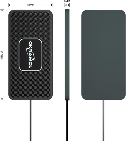 Wireless Charger for Car, Fast Charging Pad for Multiple Devices, Adapter for AirPods iPhone15/14/13/12 Pro/Max