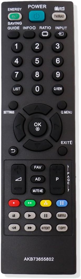 AKB73655802 Replace Remote for LG TV Models: 42LS345T, 32CS560, 37CS560, 42CS560, 42LS349C, 32LS3410UB