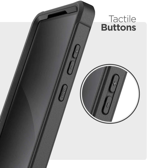 ENCASED Falcon Armor for Samsung Galaxy S20 FE - Protective Heavy Duty Full Body Phone Case, Black