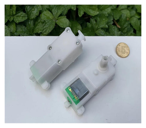 HSMQUBDBX 260 7-Shape 3V-6V 3.7V 120RPM TT Gear Electronic Starter DC Reversible Slow Speed Geared Electronic Starter