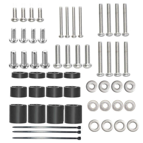 Universal TV Mount Screw Kit, Includes M4, M5, M6 Screws, Washers and Spacers, Stainless Steel, Compatible with VESA