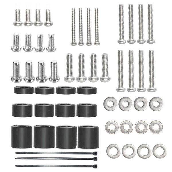 Universal TV Mount Screw Kit, Includes M4, M5, M6 Screws, Washers and Spacers, Stainless Steel, Compatible with VESA