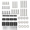 Universal TV Mount Screw Kit, Includes M4, M5, M6 Screws, Washers and Spacers, Stainless Steel, Compatible with VESA