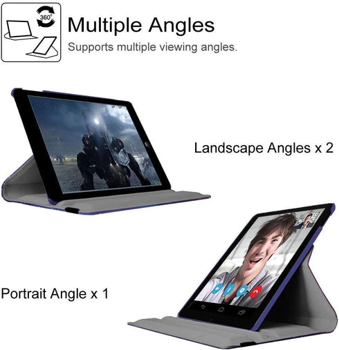 Rotating Case for iPad 9th Generation (2021) / 8th Generation (2020) / 7th Gen (2019) 10.2 Inch Protective Cover