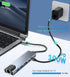 MVBOONE 6 1 4K in Type C to HDTV Adapter, USB C Hub with LAN Port, HDMI Output USB C Adapter Compatible with MacBook