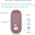 Wireless Mouse for MacBook Pro, Air, iMac, Desktop Computer, Chromebook, Win7/8/10 PC HP Dell (Rose Gold)