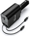 Retractable Car Charger, 66W 4 in 1 Super Fast Charge Adapter, 31.5 inch Cables, 2 USB Ports for iPhone 15/14/13