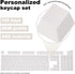 MECCANIXITY 108 Keys Pudding Keycaps Set OEM Profile 60 Percent ABS for Mechanical Keyboard Layout, Cream White Double Shot by MECCANIXITY
