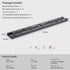 Leftfoto 300mm 1/4" 3/8" Dovetail Slide Rail,Arca Swiss Type Quick Release Plate with Locating Hole for ARRI,with More