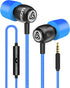 LUDOS Clamor Wired Earbuds in-Ear Headphones, 5 Years Warranty, Earphones with Microphone,