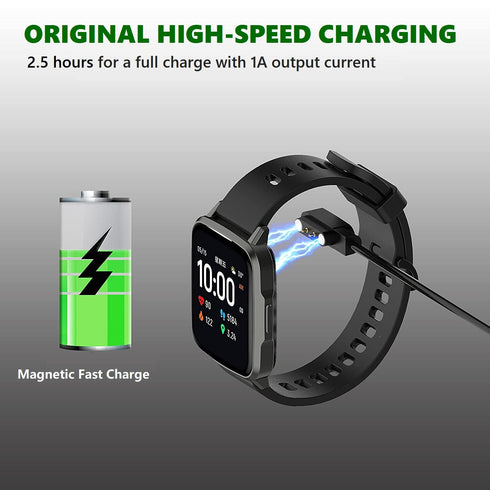 Magnetic Charger Cable for 3Plus Vibe Plus/Vibe +/Vibe Lite/Vibe Pro/Vibe+ Gen 2 Smart Watch, 3.3FT USB Charging Cable
