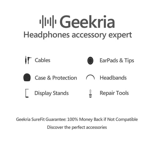 Geekria 4.4MM Male to 3.5MM Female Headphones Plug Adapter, Copper and Silverplated Audio Dongle