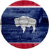 Wyoming Flag Vintage PopSocket PopGrip: Swappable Grip for Tablets & Phones