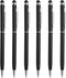 MECCANIXITY 6pcs Metal Stylus Pen, 2 in 1 Universal Retractable Ink Pen with Stylus Tips for Touch Screen Devices