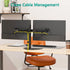 WALI Free Standing Dual LCD Monitor Fully Adjustable Desk Mount, Fits 2 Screens up to 27 inch, 22 lbs Weight Capacity