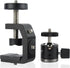 UTEBIT C-Clamp with Mini Ball Head, Desk Clamps Set Aluminum with 1/4 Thread Hole, C-Clamp Mount 360 Degree Rotation